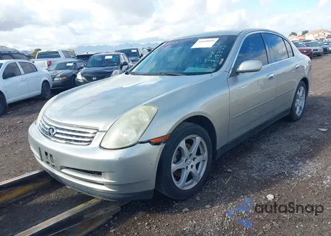 2003 Infiniti G35 Luxury Leather from USA, damaged, VIN JNKCV51E13M318355